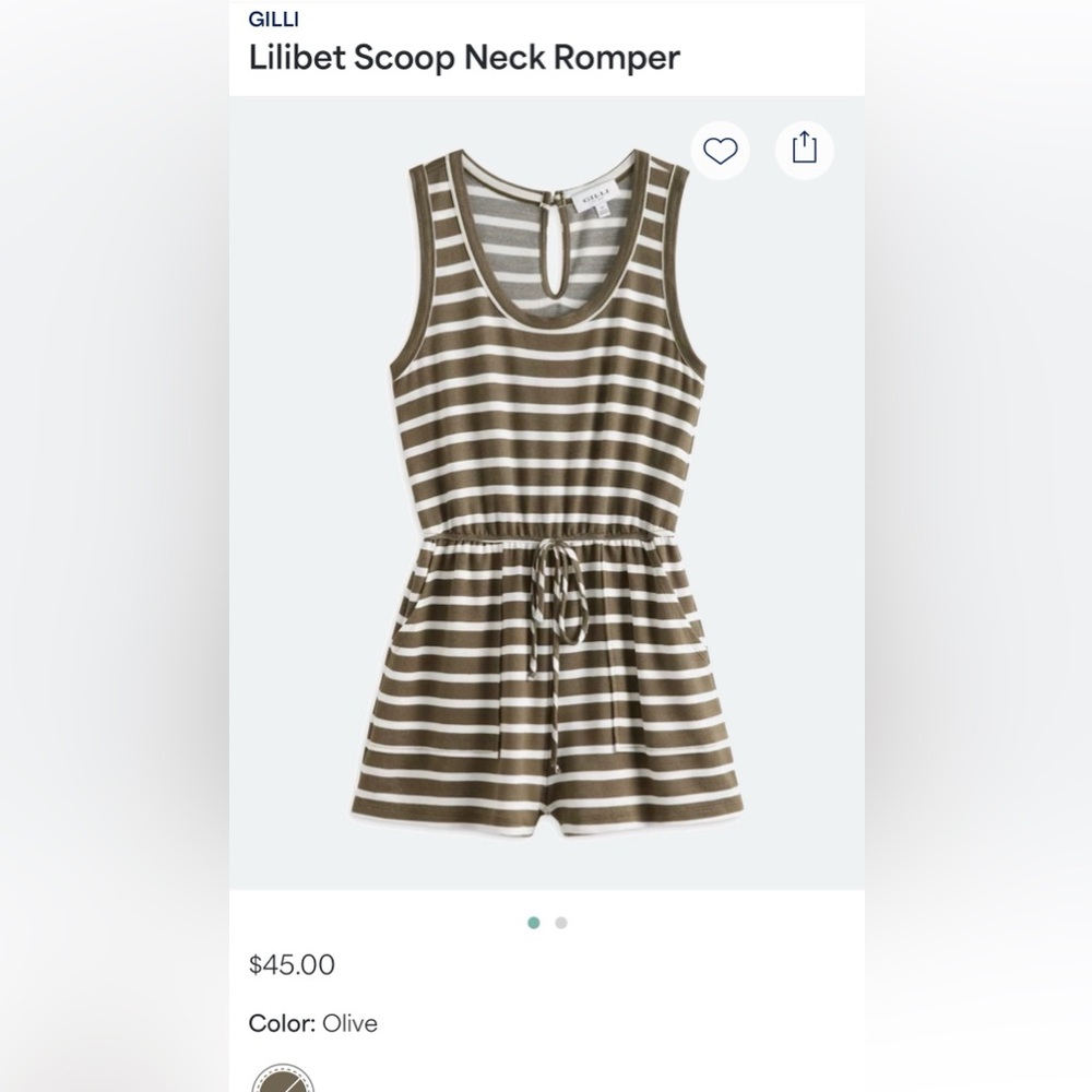 Gilli lilibet romper NWT